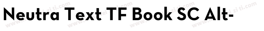 Neutra Text TF Book SC Alt字体转换